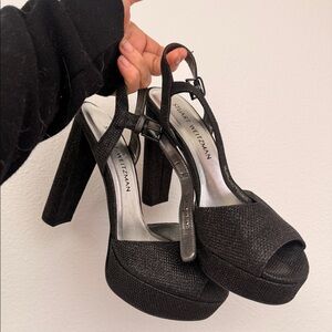 Stuart Weitzman Black Platform Heels